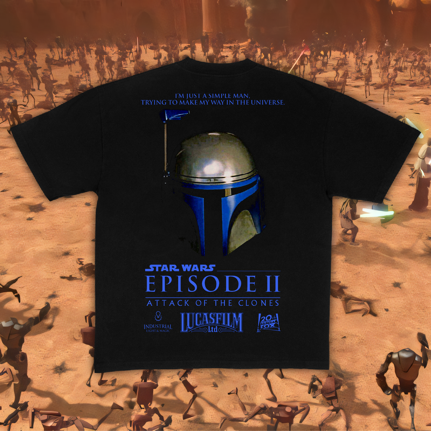 ATTACK OF THE CLONES BOOT TEE EXTRAS