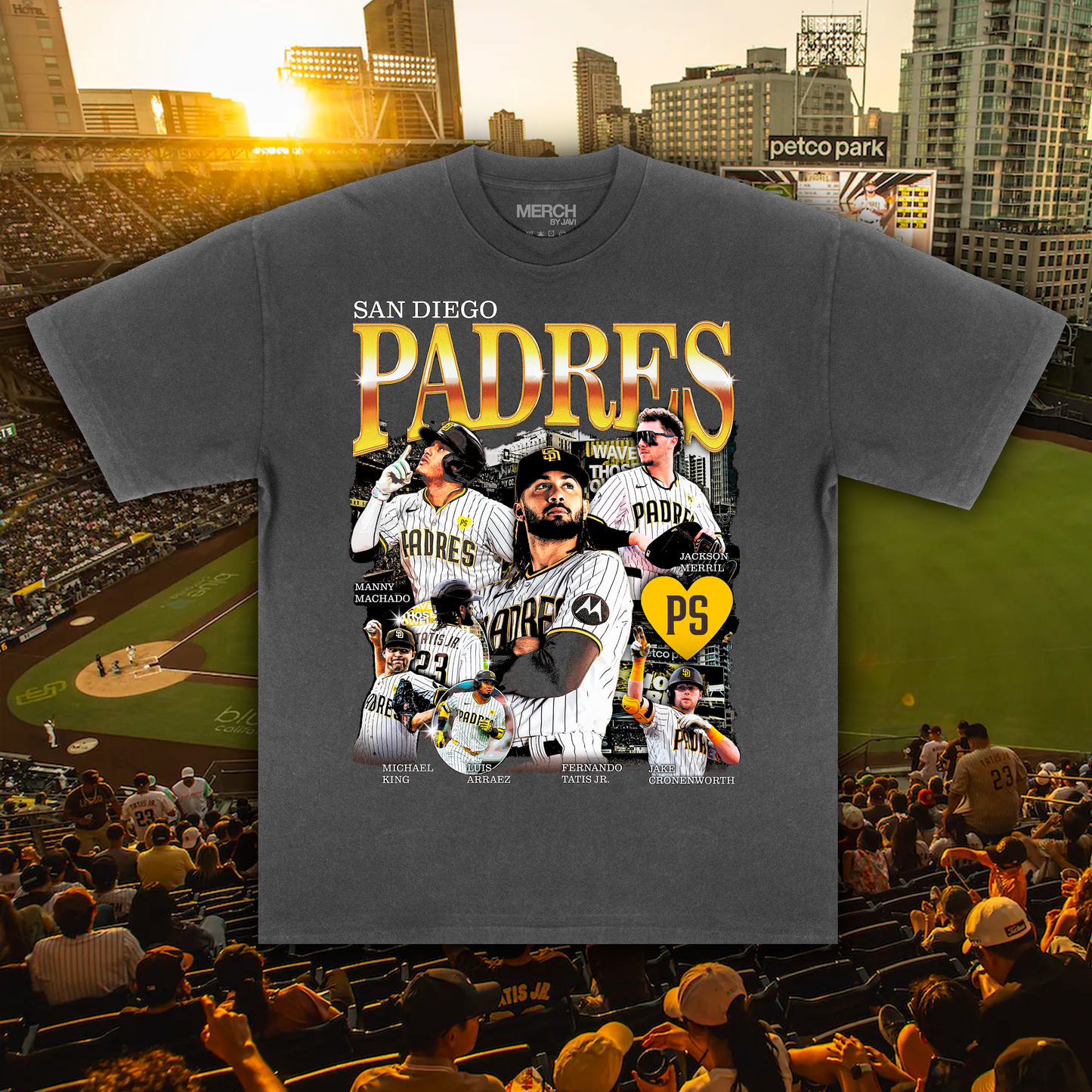 SD PADRES MERCH - VINTAGE BLACK