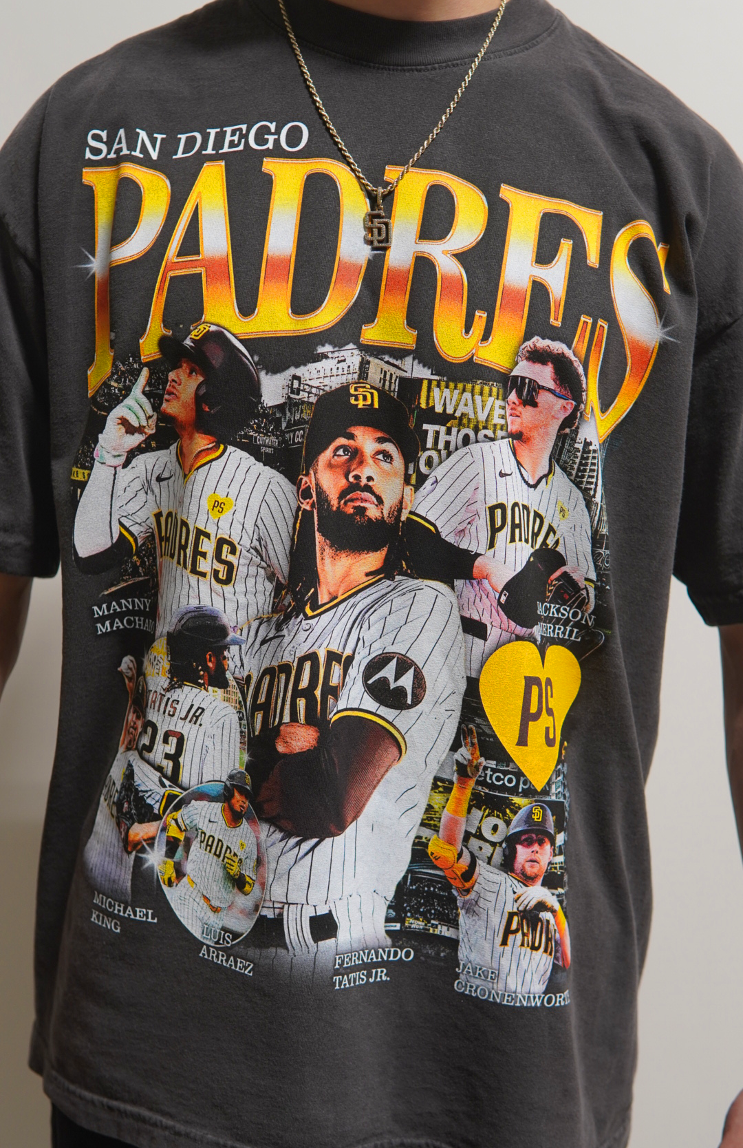 SD PADRES MERCH - VINTAGE BLACK